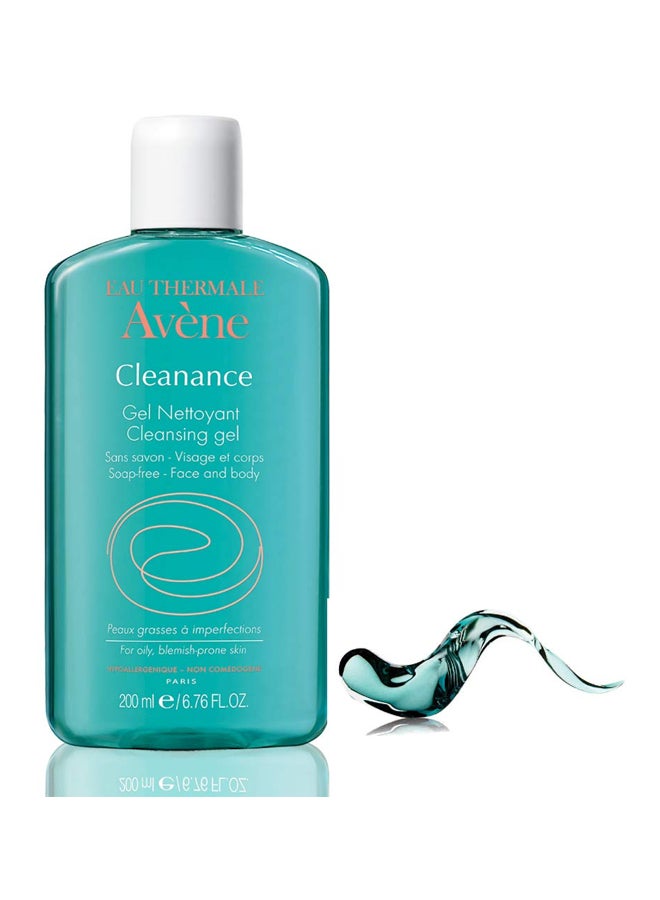 Avene - Cleanance Face and Body Cleansing Gel Blue 200ml - Image 1