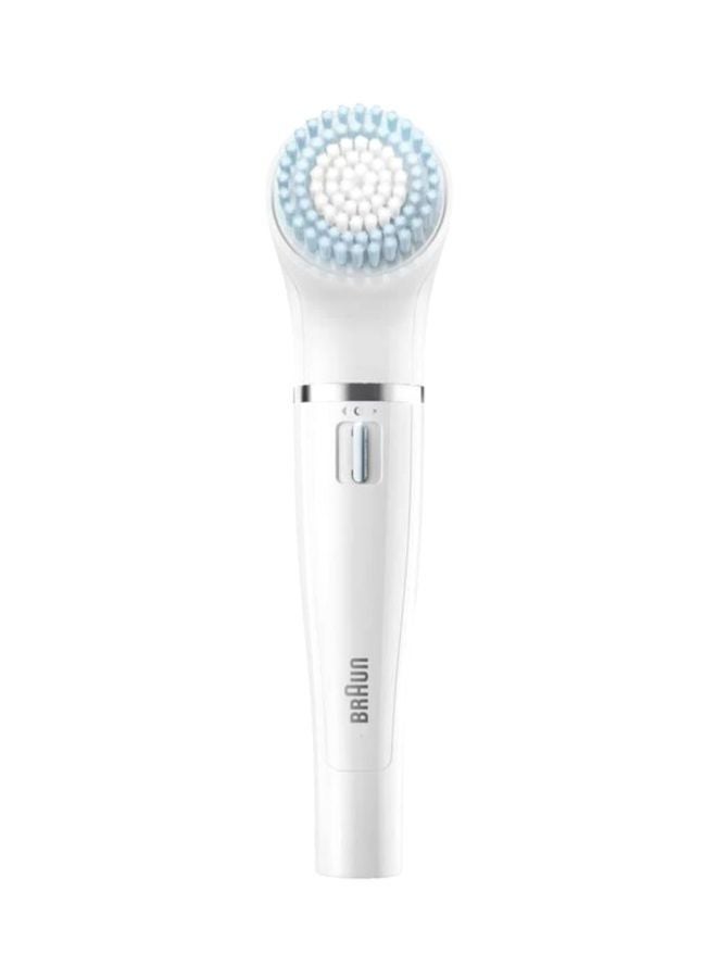 براون فرشاة لتنظيف الوجه مع أداة لإزالة الشعر أبيض/أزرق - Image 3