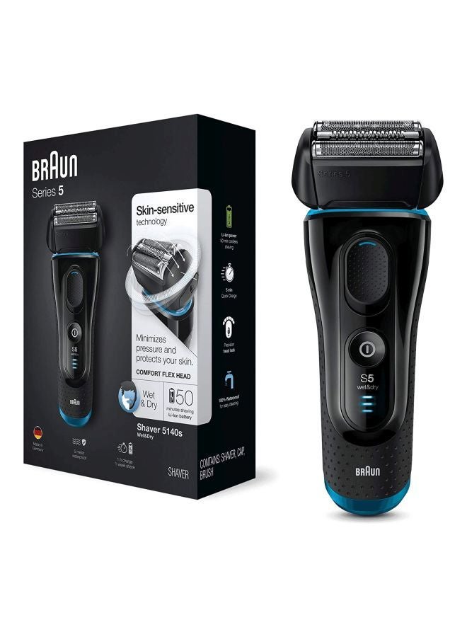 BRAUN - Series 5 - 5140S Wet And Dry Shaver Black - Image 1