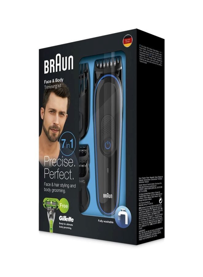 BRAUN 7-Piece Beard  Hair Trimmer With Razor Set Multicolour - Image 2