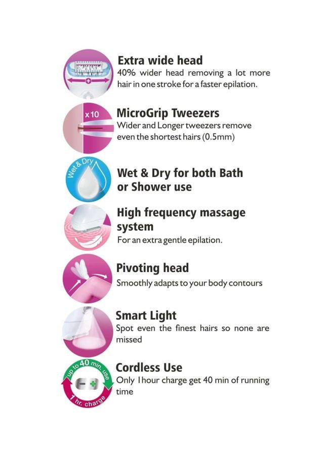 BRAUN - Silk-épil 9 SkinSpa 9-961V Wet And Dry Epilator Multicolour - Image 1