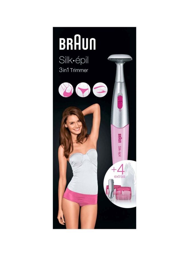 براون ماكينة إزالة الشعر سيلك أبيل الكهربائية فضي / وردي - Image 2