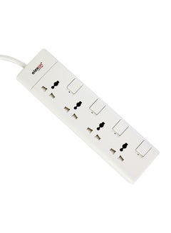 4-Way Alexon Power Bar Multicolour 2meter