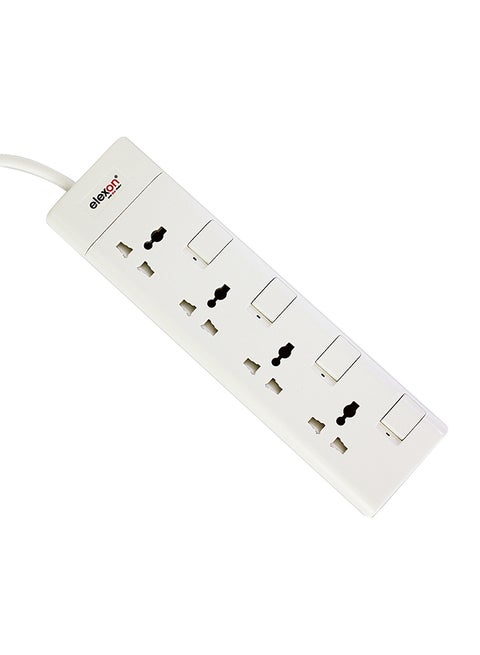 4-Way Alexon Power Bar Multicolour 2meter