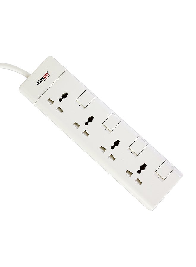 elexon - 4-Way Alexon Power Bar Multicolour 2meter - Image 1