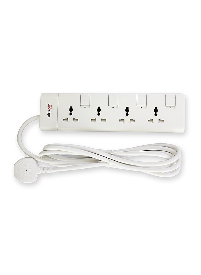 elexon - 4-Way Alexon Power Bar Multicolour 2meter - Image 1