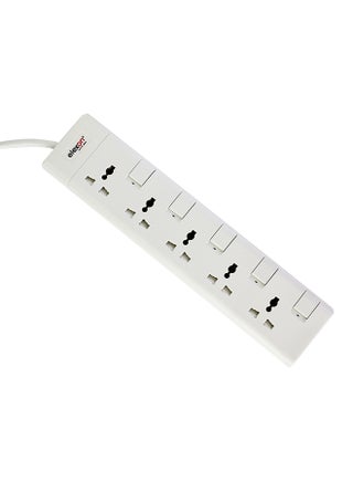 5-Way Power Extension Socket Adapter White 2meter - v1595845798/N38412709A_1