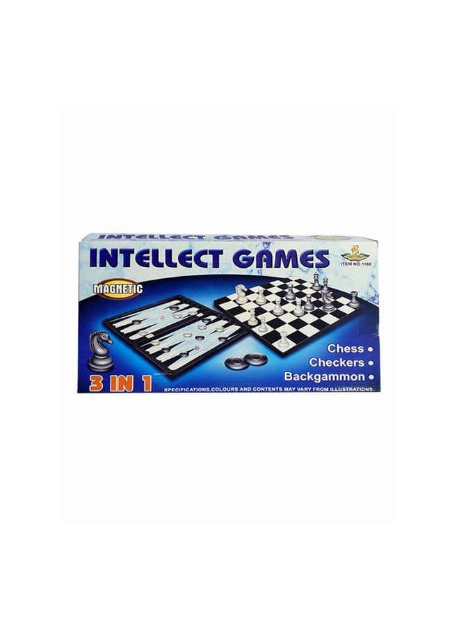 Magnetic Toy 3 In 1 Intellect Games Set  - Image 1