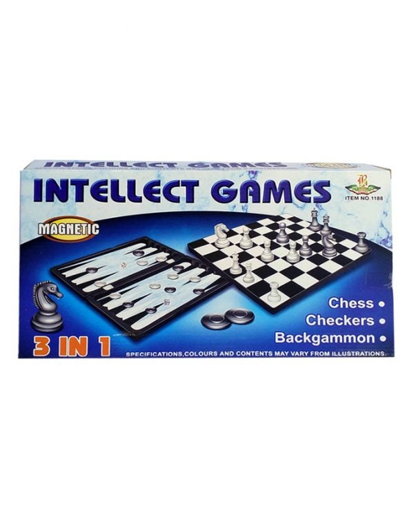 Magnetic Toy 3 In 1 Intellect Games Set  - Image 2