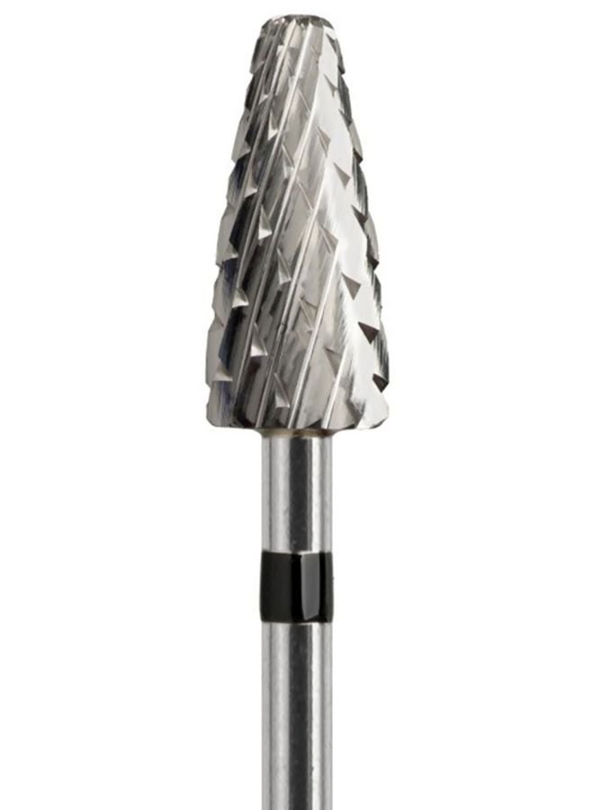 بروسون لقمة مبرد أظافر من الكربيد بتصميم متقاطع وخشن أسود/ فضي - Image 2