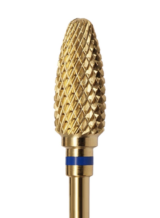 Bruson Carbide Flame Designed Nail Drill Bit Gold/Blue - Image 2