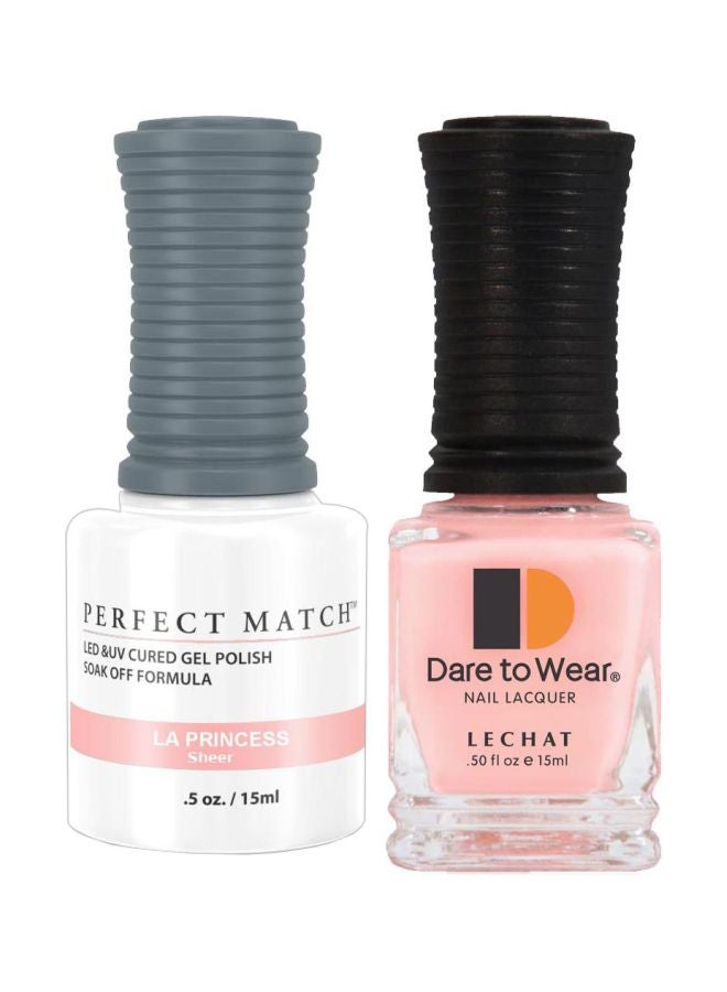 Lechat Dare To Wear Gelish Nail Polish With Perfect Match Soak Off Formula La Princesse - Image 1