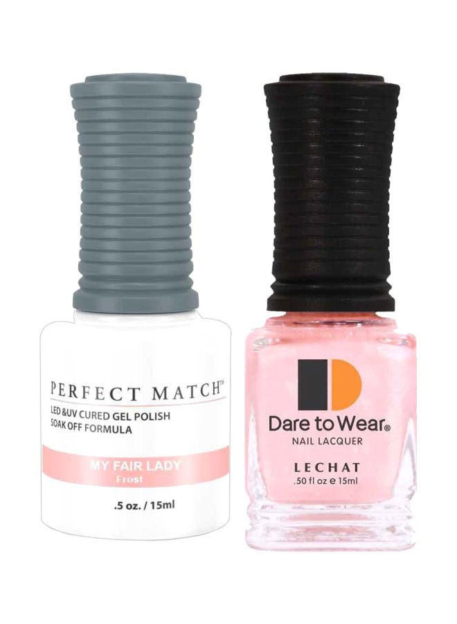 Lechat Dare To Wear Gelish Nail Polish With Perfect Match Soak Off Formula My Fair Lady - Image 1