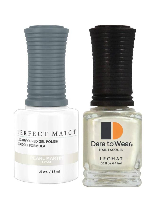 Lechat Dare To Wear Gelish Nail Polish With Perfect Match Soak Off Formula Pearl Martini - Image 1