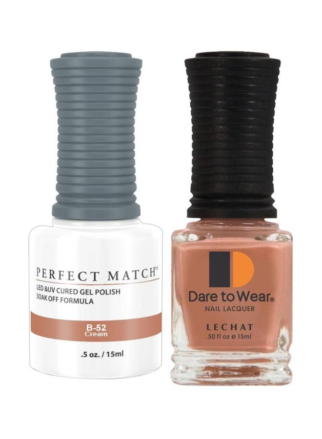 Lechat 2-Piece Dare To Wear With Perfect Match Soak Off Formula Set B-52 - Image 1