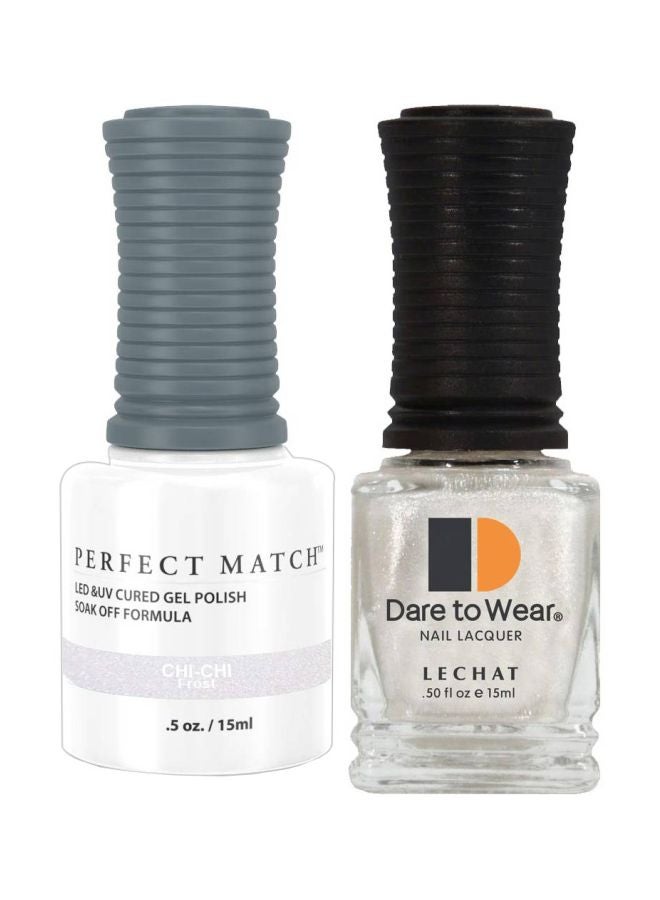 Lechat Dare To Wear Glitter Nail Polish With Perfect Match Soak Off Formula Chi-Chi - Image 1