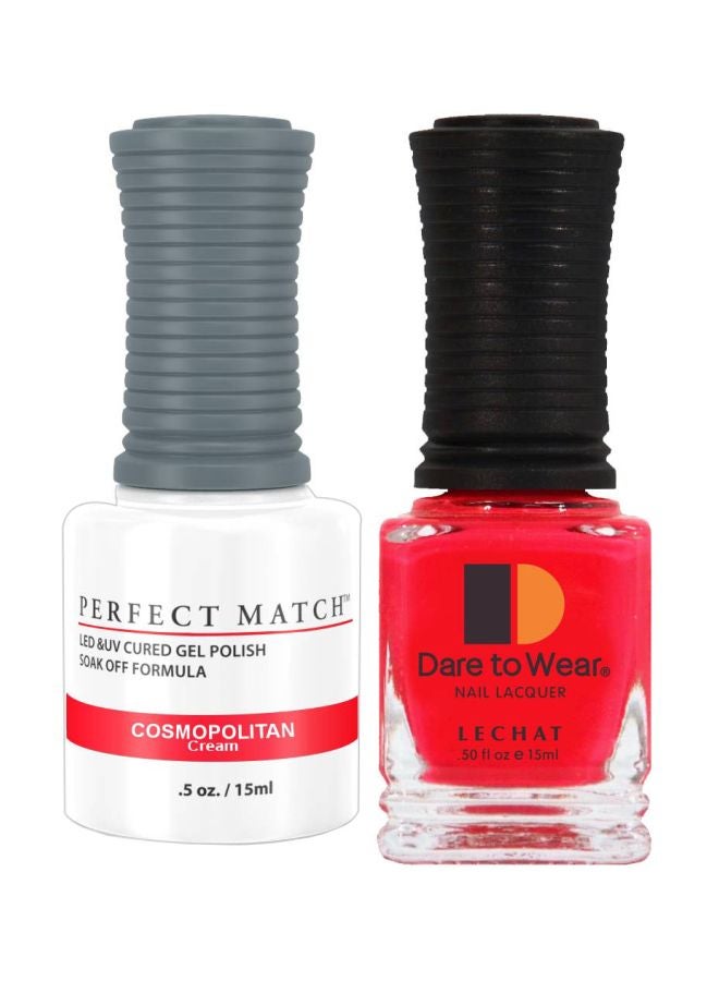 Lechat Dare To Wear Gelish Nail Polish With Perfect Match Soak Off Formula Cosmopolitan - Image 1