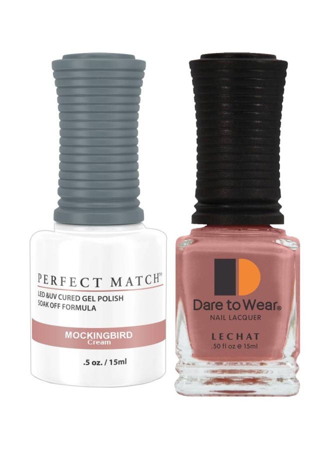 Lechat Dare To Wear Gelish Nail Polish With Perfect Match Soak Off Formula Mockingbird - Image 1