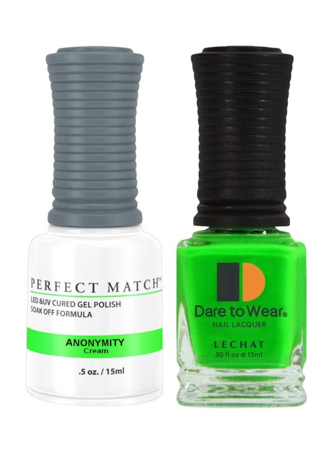 Lechat Dare To Wear Gelish Nail Polish With Perfect Match Soak Off Formula Anonymity - Image 1