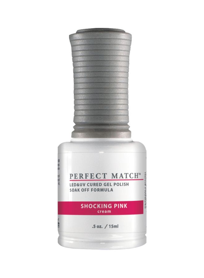 Lechat Dare To Wear Gelish Nail Polish With Perfect Match Soak Off Formula Shocking Pink - Image 2