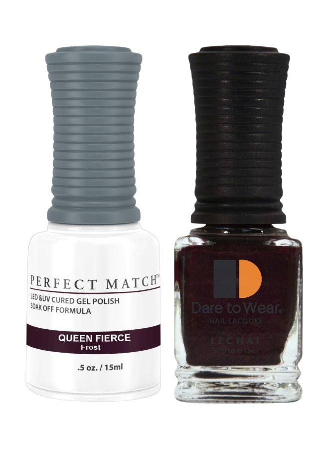 Lechat Dare To Wear Nail Lacquer With Perfect Match Soak Off Formula Queen Fierce - Image 1