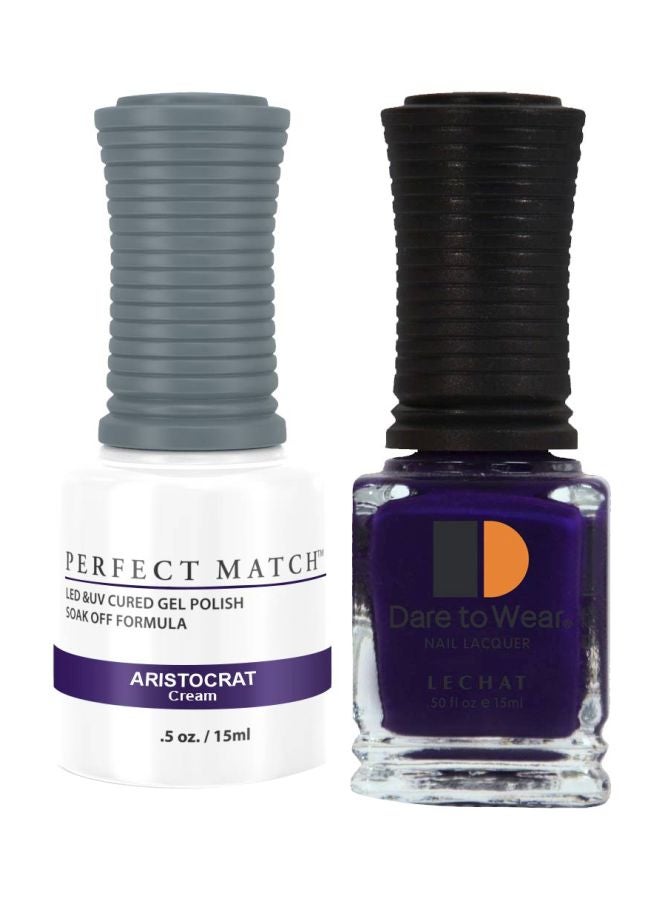 Lechat Dare To Wear Nail Lacquer With Perfect Match Soak Off Formula Aristocrat - Image 1