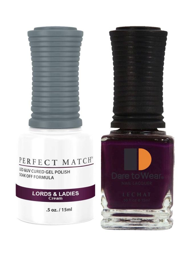 Lechat Dare To Wear Nail Lacquer With Perfect Match Soak Off Formula Lords And Ladies - Image 1