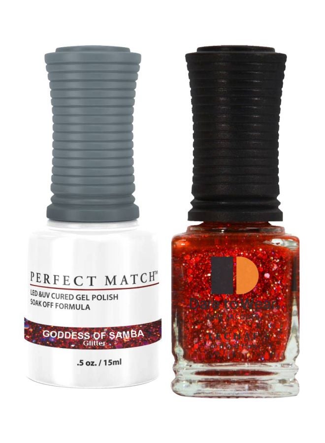 Lechat Dare To Wear Nail Lacquer With Perfect Match Soak Off Formula Goddess Of Samba - Image 1
