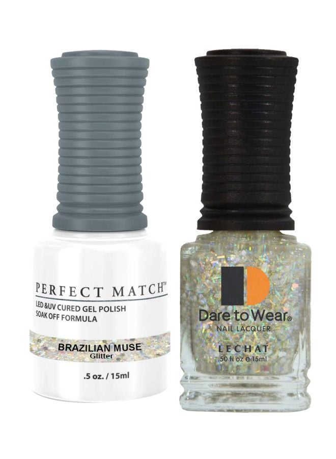Lechat Dare To Wear Nail Lacquer With Perfect Match Soak Off Formula Brazilian Muse - Image 1