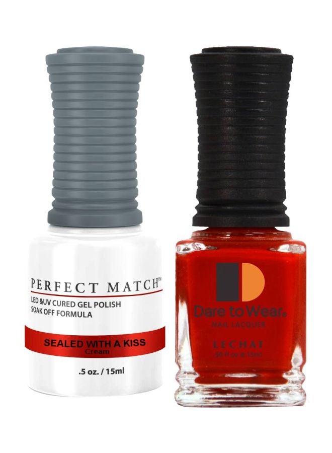 Lechat Dare To Wear Nail Lacquer With Perfect Match Soak Off Formula Sealed With A Kiss  - Image 1