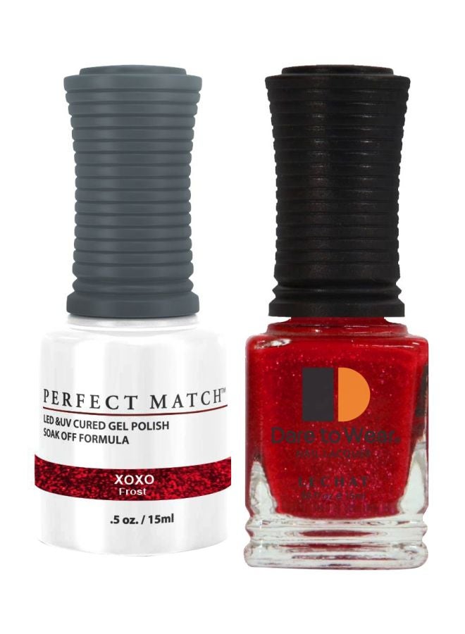 Lechat Dare To Wear Nail Lacquer With Perfect Match Soak Off Formula Xoxo - Image 1