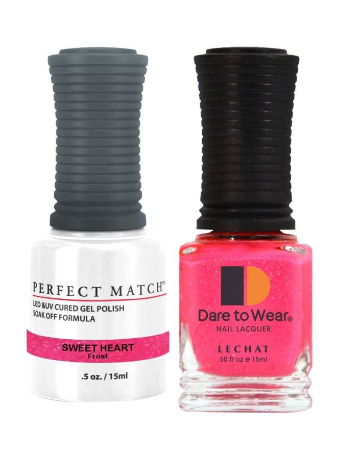Lechat Dare To Wear Nail Lacquer With Perfect Match Soak Off Formula Sweetheart - Image 1