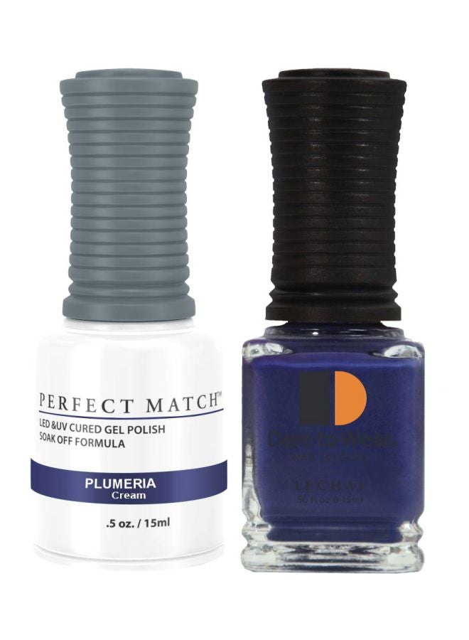 Lechat Dare To Wear Nail Lacquer With Perfect Match Soak Off Formula Plumeria - Image 1