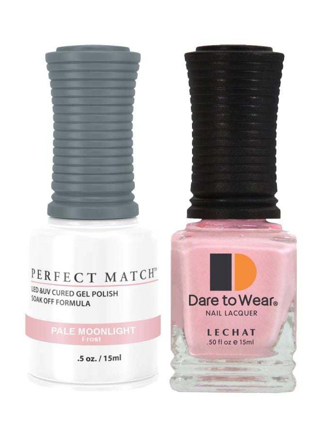 Lechat Dare To Wear Nail Lacquer With Perfect Match Soak Off Formula Pale Moonlight - Image 1