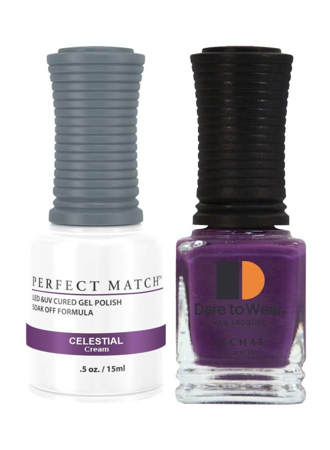 Lechat Dare To Wear Nail Lacquer With Perfect Match Soak Off Formula Celestial - Image 1