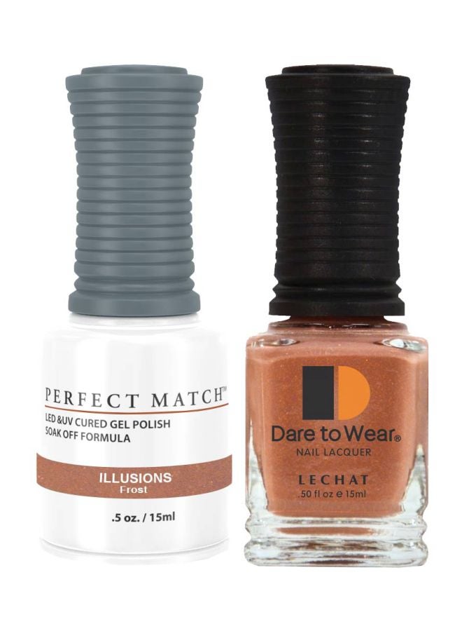 Lechat Dare To Wear Nail Lacquer With Perfect Match Soak Off Formula Illusions - Image 1