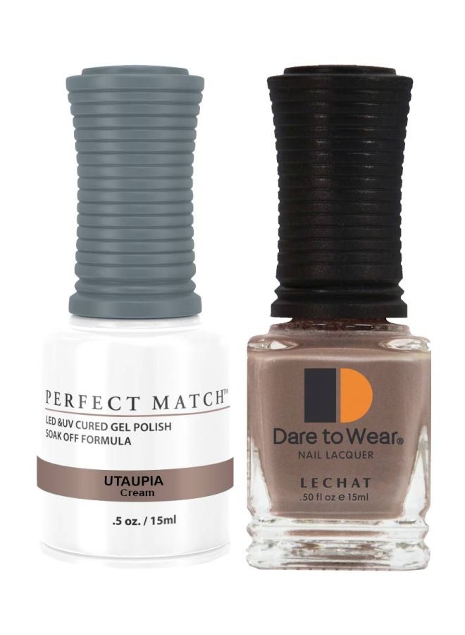 Lechat Dare To Wear Nail Lacquer With Perfect Match Soak Off Formula Utaupia - Image 1