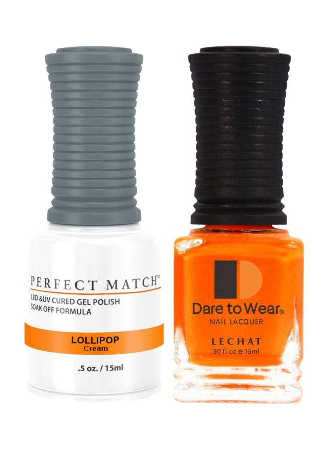 Lechat Dare To Wear Nail Lacquer With Perfect Match Soak Off Formula Lollipop - Image 1
