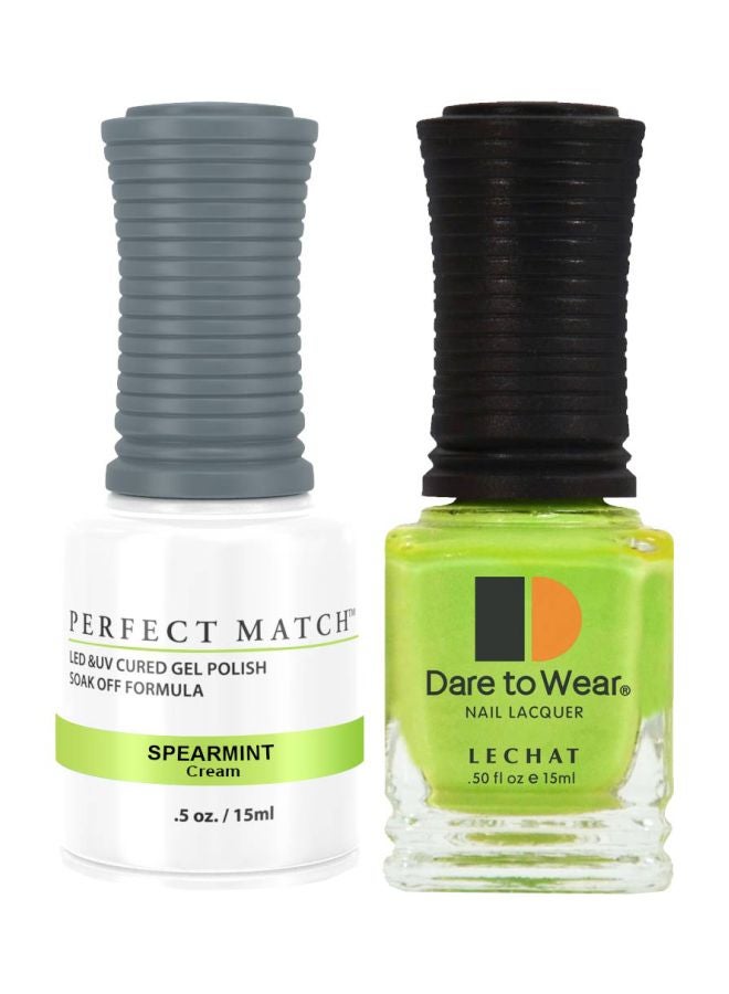 Lechat Dare To Wear Nail Lacquer With Perfect Match Soak Off Formula Spearmint - Image 1
