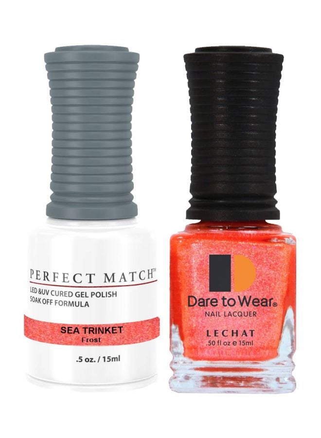 Lechat Dare To Wear Nail Lacquer With Perfect Match Soak Off Formula Sea Trinket - Image 1