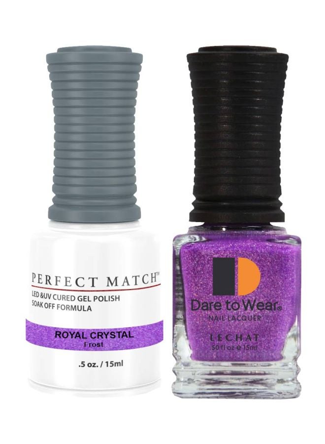 Lechat Dare To Wear Nail Lacquer With Perfect Match Soak Off Formula Royal Crystal - Image 1