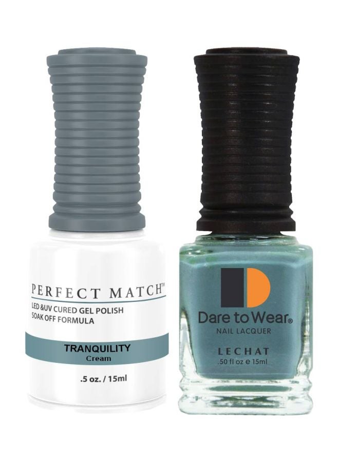 Lechat Dare To Wear Nail Lacquer With Perfect Match Soak Off Formula Tranquility - Image 1