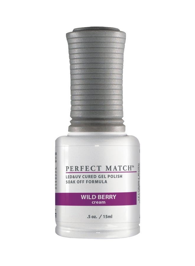 Lechat Dare To Wear Nail Lacquer With Perfect Match Soak Off Formula Wild Berry - Image 2