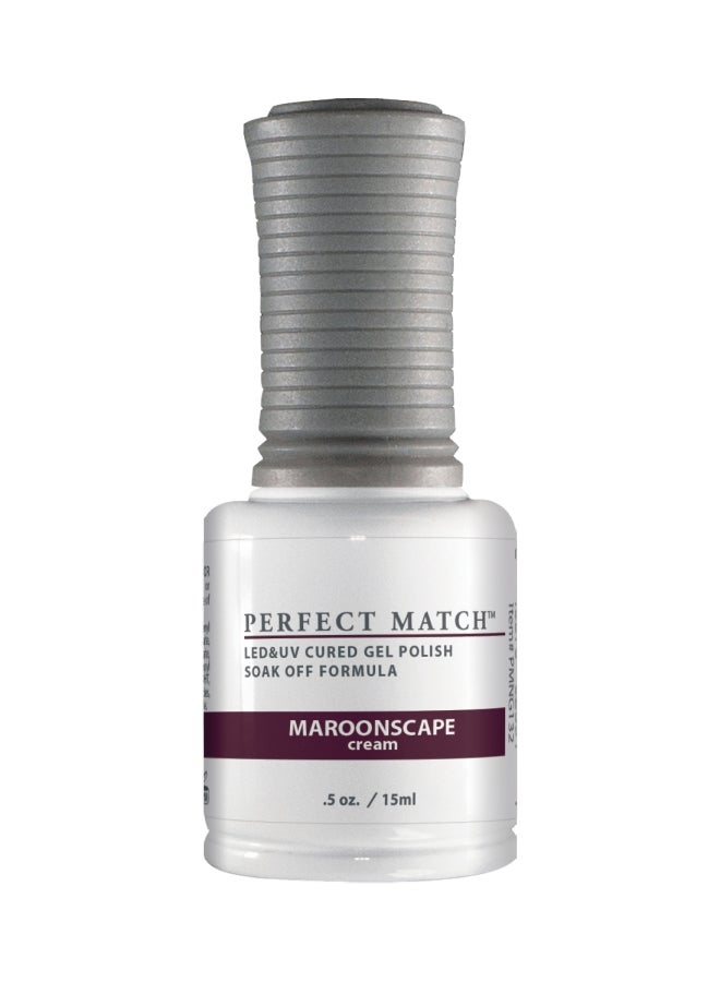 Lechat Dare To Wear Nail Lacquer With Perfect Match Soak Off Formula Maroonscape - Image 2