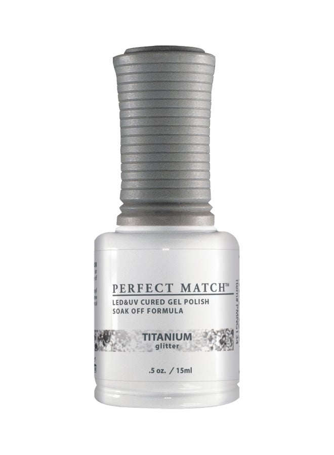 Lechat Dare To Wear Nail Lacquer With Perfect Match Soak Off Formula Titanium - Image 2