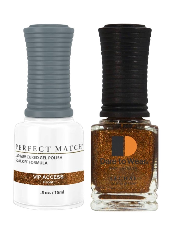 Lechat 2-Piece Perfect Match UV Gel Polish With Dare To Wear Nail Lacquer Set VIP Access - Image 1