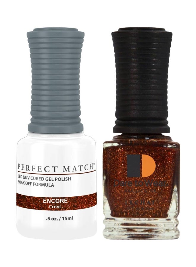 Lechat 2-Piece Perfect Match UV Gel Polish With Dare To Wear Nail Lacquer Set Encore - Image 1