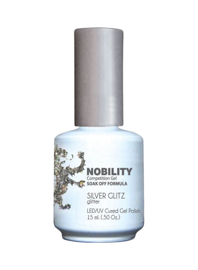 Lechat Nobility Gel Nail Polish Silver Glitz - Image 1