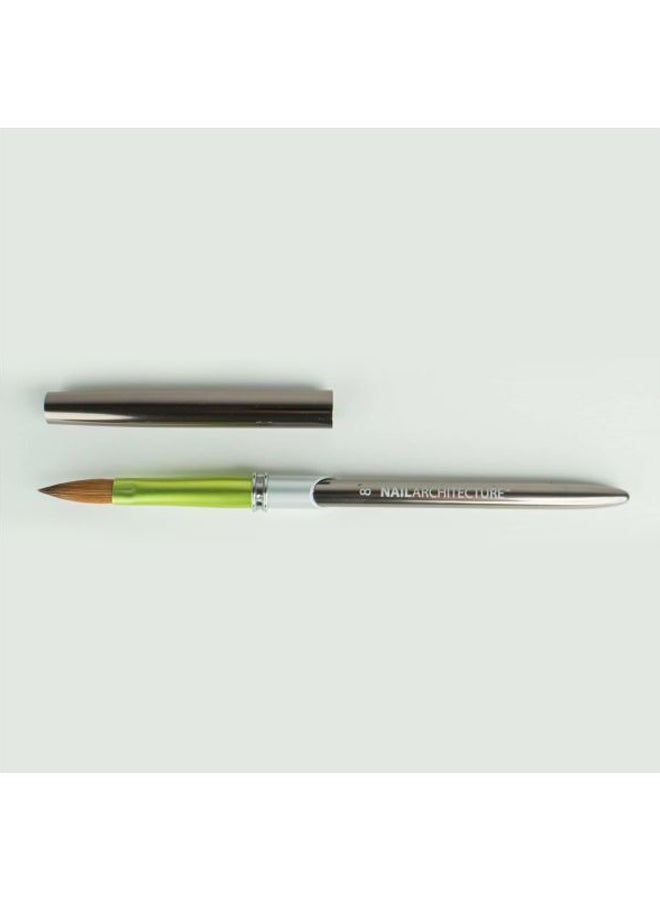 Lechat Nail Architecture Sculpting Brush Silver/Green/White - Image 2