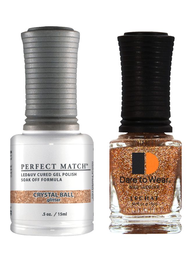 Lechat 2-Piece Perfect Match Gel Polish With Dare To Wear Nail Lacquer Set Crystal Ball - Image 1